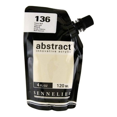 Sennelier  Abstract Acrylic Paint  120ml  Satin  Titanium Buff