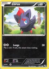 Zorua Common Normal Black and White 70/114 MP on eBay
