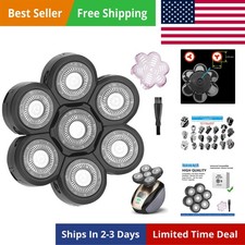 7D Electric Shaver Replacement Heads - Waterproof & Compatible, 7 Pack 3.73 per gallon