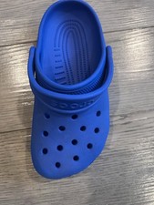 Crocs Blue Men's Slip-On Clog Sandal with Adjustable Strap Rubber Casual Summer