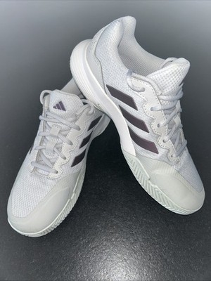 Adidas Game Court 2 Women's Tennis Pickleball Shoes ~ Size 7.5 Grey/Aurora