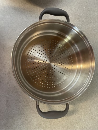 Kitchen Charm Surgical Stainless Junior Steamer Colander Insert W/ Lid - Picture 7 of 10