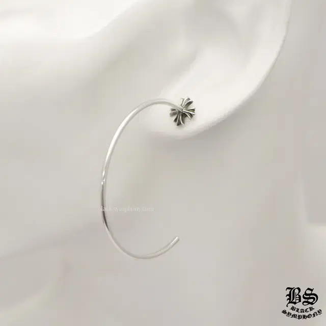 Chrome Hearts Ch Plus Silver Earring
