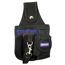Westward Tool Pouch, Tool Pouch, Black, Polyester, 4 Pockets 5MZN0 Westward