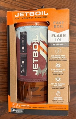 Jetboil Flash 1.0L Fast Boil System ORANGE Mountainscape