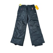Champion Kids Venture Dry Insulated Snow Ski Pants Black/Pink Size M 7-8