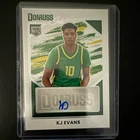 Panini 2025-26 Donruss Ink Kj Evans Hard Signed Auto INK-KJE Oregon Ducks