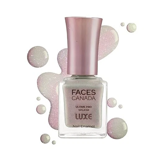 FACES CANADA Ultime Pro Splash Luxe Nail Polish - Opal Bloom (L34), 12ml | Shine