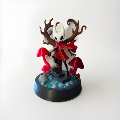Hollow Knight Silksong Hornet Figur 3D Druck Fanart handbemalt Gaming Statue