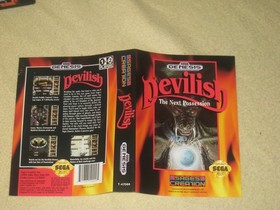Devilish Complete in Box for Sega Genesis. Authentic. Cleaned/Tested. MINT! RARE