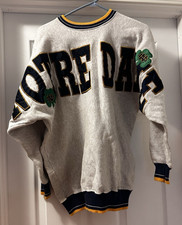 Legends Athletic Notre Dame Fighting Irish Gray Crewneck Sweatshirt