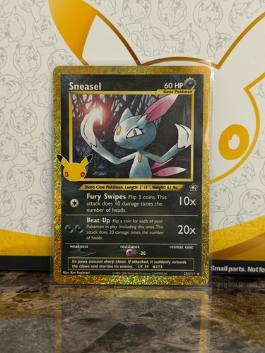 Sneasel 25/111 Holo ME: 30th Celebration Classic Collection Pokemon NM