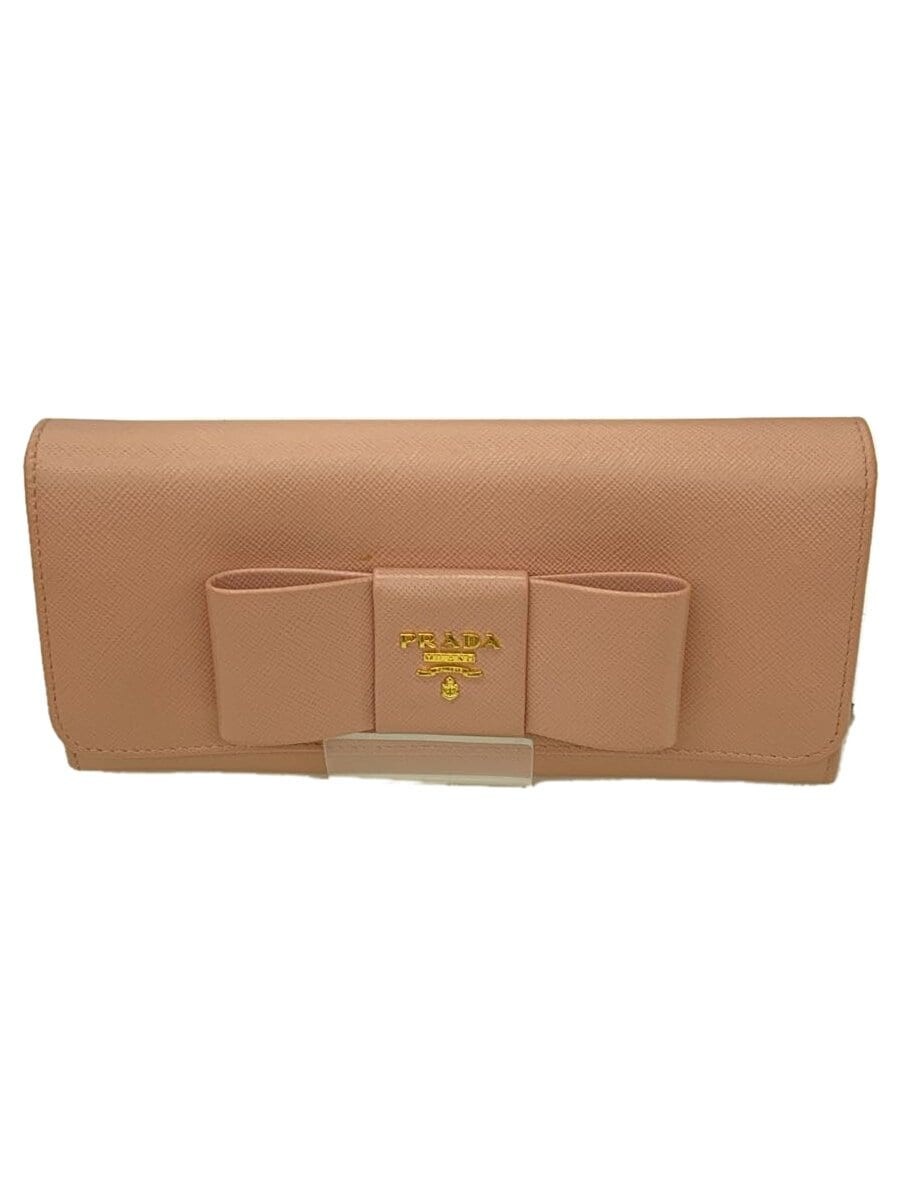 Prada Pink Leather Long Wallet for Women