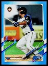 2021 Topps Chrome NPB #87 Yuma Imagawa Blue Refractor #/150