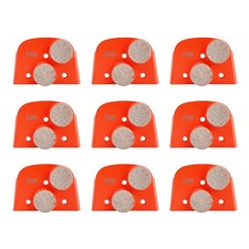 9PC For Grinder Grit 30/40 Trapezoid Diamond Concrete Grinding Disc Pad Wet/Dry