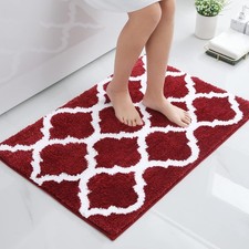 OLANLY 36x24 Super Soft Non-Slip Absorbent Microfiber Bathroom Rug Bath Mat