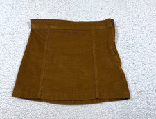 J. Crew Crewcuts Girls Skirt Kids sz 8 Brown Corduroy Mini Adjustable Academia