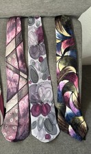 Robert Daskal Chicago Hand Painted Artist Signed 100% Silk Tie Business Lot 3