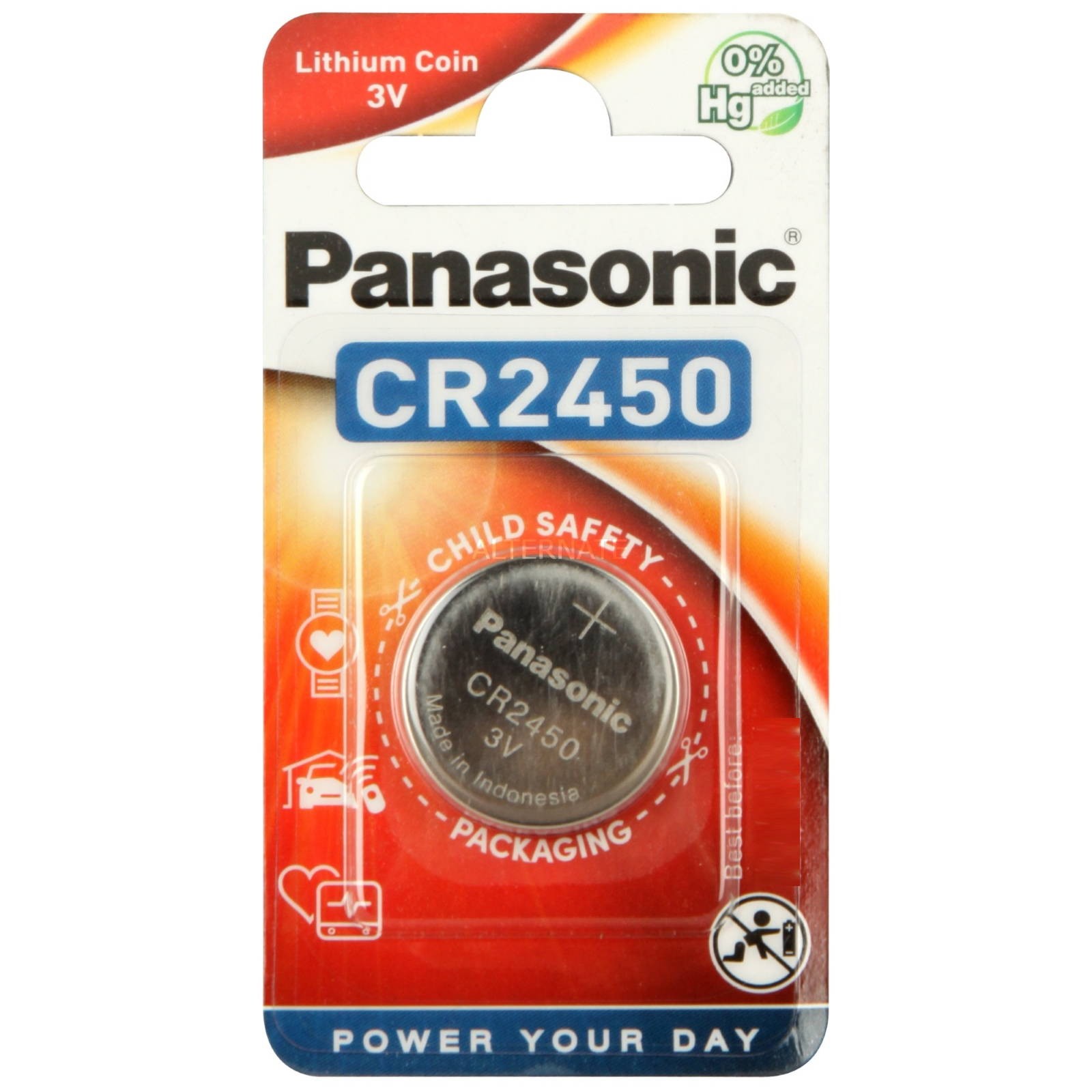 PANASONIC 2450 CR2450 Battery 3V Lithium Coin Cell Car Keyfob *EXPIRY 01/2034* - Image 3