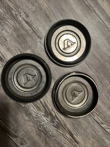 Volvo 240 242 244 245 DL Two Piece Stainless Steel Hub Caps, Set of four (3) - Picture 6 of 9