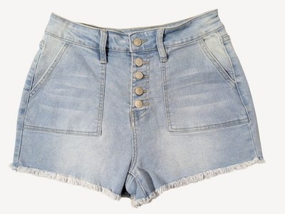 YMI Dream Light Wash High Waist Denim Shorts Size 9/29