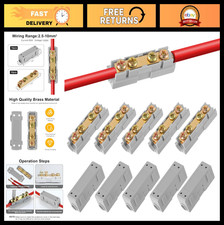 10Pcs 6 AWG Wire Connector Nuts Kit, 80A Splicing Terminals for Quick Wiring