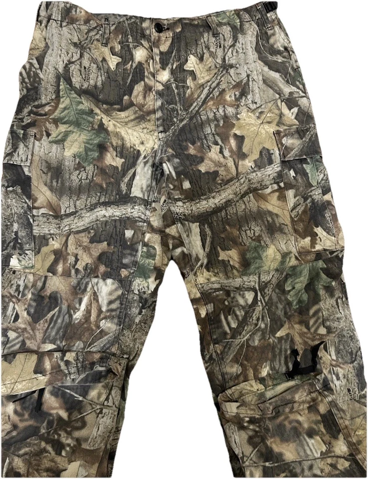 Mens Tru-Spec Real Tree Advantage Camouflage Button Fly Pockets Pants Large - Image 4 of 4