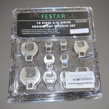 New Festar 10 PC 3/8? Drive Crowsfoot Wrench Set S.A.E