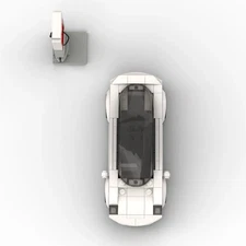 ZITIANYOUBUILD Electric Vehicle Car Model with a Supercharger 185 Build Moc