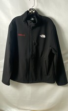 The North Face Men's Black Windwall Full Zip Softshell Jacket Com2uS Logo XL