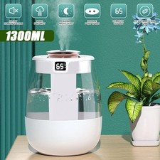 Humidifiers 1.3L Ultrasonic Warm Cool Mist LED Humidifier Top Fill for Bedroom