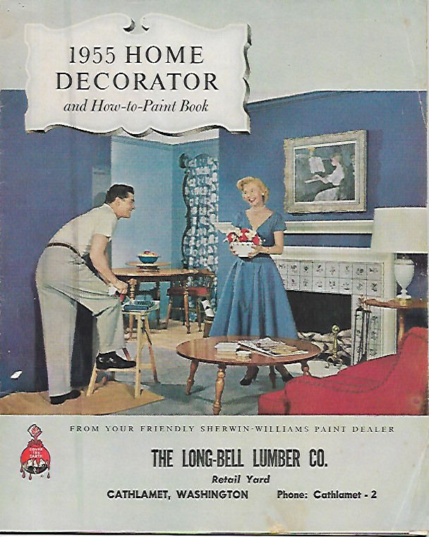 1955 Home Decorator and How-to-Paint Book Sherwin Williams Paint Dealer Vintage