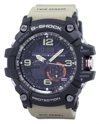Casio G-Shock Mudmaster Analog Digital Sport Twin Sensor Herrehuhr GG-1000-1A5