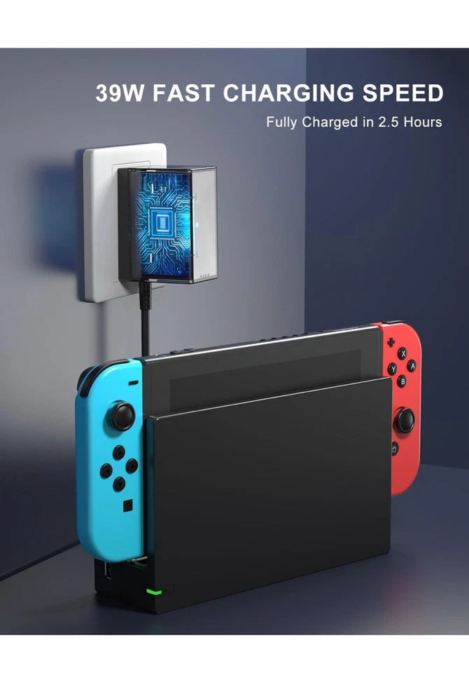 Dock Station for Switch/Switch OLED, Replacement 3-in-1 TV Dock Set with Orig... - Image 2 of 4