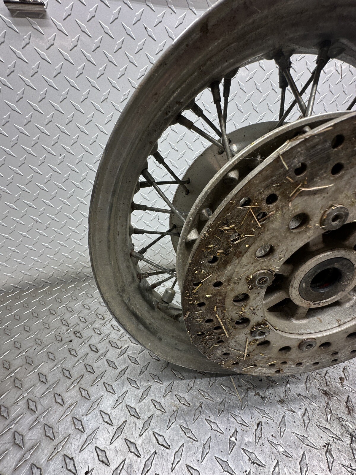 96-08 Kawasaki Vulcan Classic VN1500 rear wheel rim tire rotor 1WD-F6121-01-00