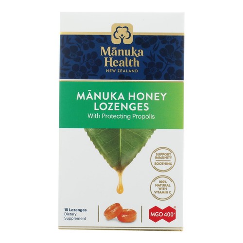 Manuka Health Loz Honey Mgo 400+ Propolis 1 Each -15 Count