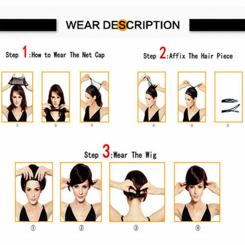 Short Curly Omber Gray Black Syntheitic Wigs With Bangs Heat Resistant Fashion - Picture 15 of 18