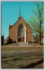 Vintage Postcard MO Fulton Court Street Methodist Church Chrome -11128