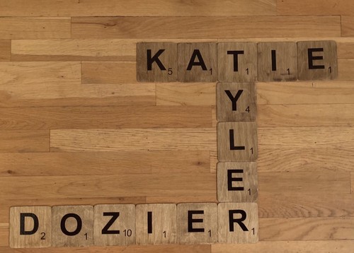 PERSONALIZED HAND CUT LARGE WALL ART SCRABBLE TILES - FINISHED WOOD 4in x 4in - Picture 6 of 8