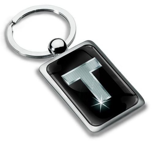 A - Z Alphabet Letter Initial Metal Keyring Keychain with Giftbox Key Ring Chain - Foto 52 di 64