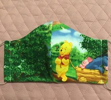 Pooh Friends Adult Handmade Face Mask Washable Reusable w/ Filter Pocket