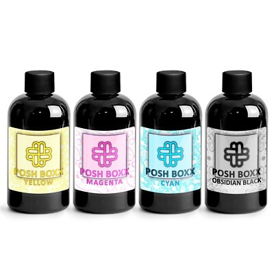 CMYK 4-colors 2oz Bulk Ink Refill Kit for Edible Print on Wafer & Frosting sheet