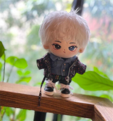 Xiao Zhan 肖战 White suit dress up Cosplay 20cm cotton plush doll
