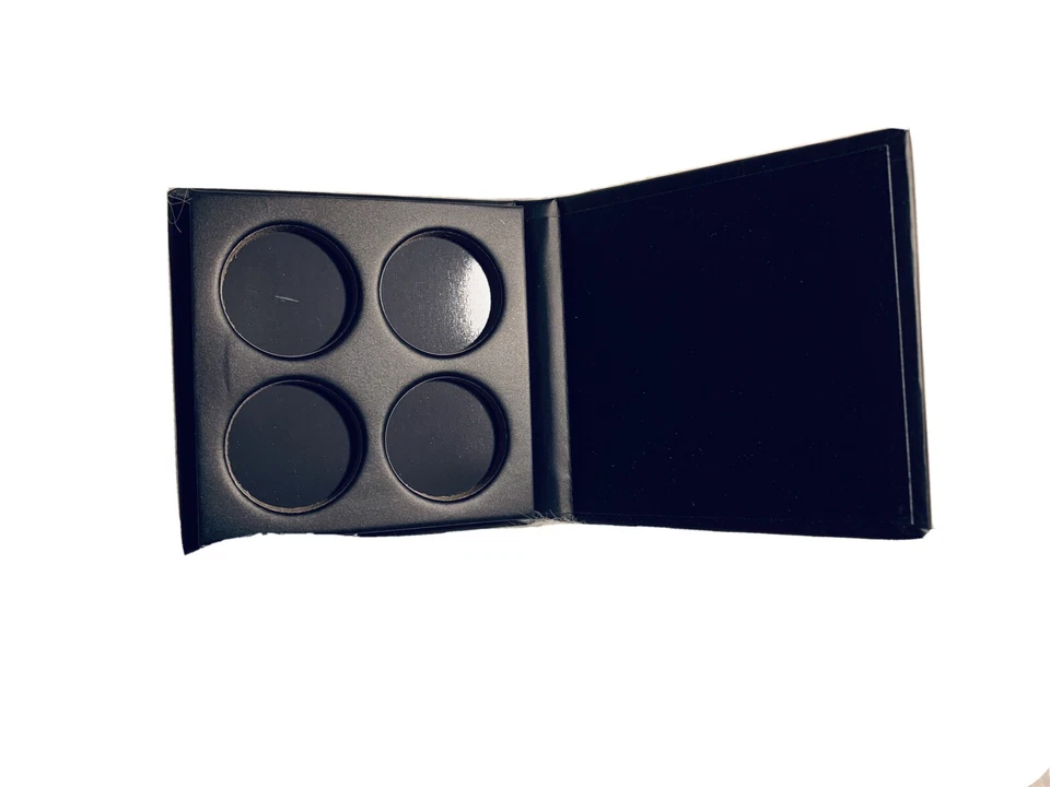 Two  (2) MAKEUP GEEK Four Slot Quad Empty Magnetic Palette Round ( 1”) Pan Use - Image 3 of 4