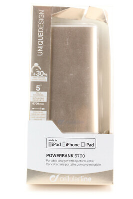 @Cellularline Powerbank USB Externer Akku Handy 6700mAh Apple Mobil iPhone 569