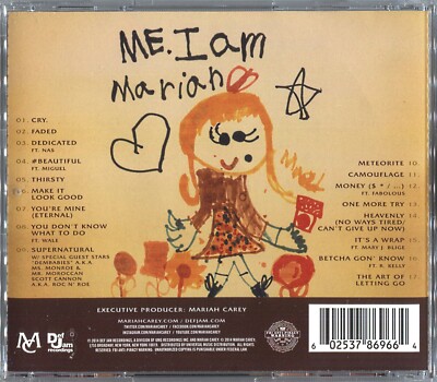 3 BONUS TRACKS---- Me. I Am MARIAH… The Elusive Chanteuse CLEAN CD
