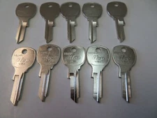 Lot 10 pc 1646R Key Blanks / Mail Box Key /  Ilco USA