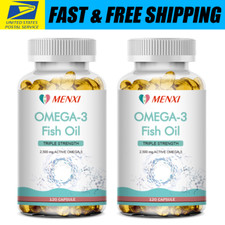 Omega-3 Fish Oil Capsules 3x Strength 3600mg Epa  Dha, Highest Potency 240