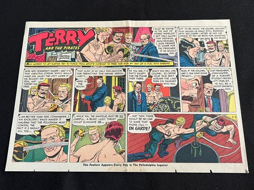 #H25a TERRY AND THE PIRATES Lot of 14 Sunday Half Page Comic Strips 1963 - Picture 2 of 14