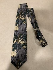 Endangered Species Tie African Safari Elephant 100% Imported Silk. Made in USA